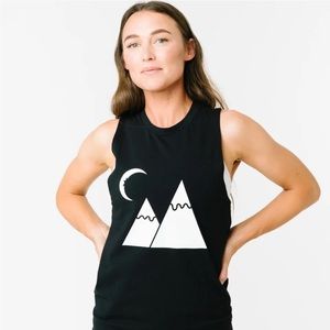 Zyia Active - Black Mountain Moon Tank - size Medium